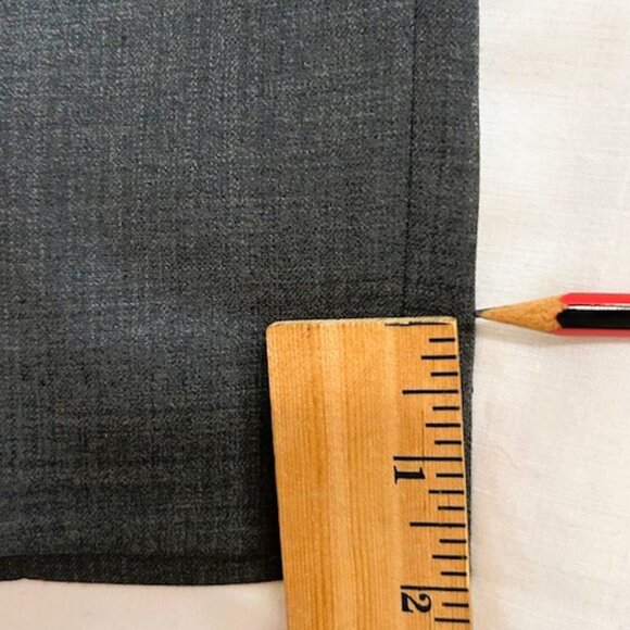 Louis Raphael Luxe Mens Dress Pants 35 30 Gray Slim Fit Woolblend - Picture 7 of 10
